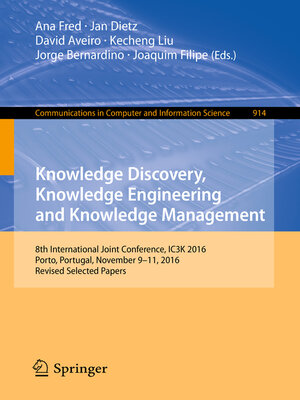 cover image of Knowledge Discovery, Knowledge Engineering and Knowledge Management